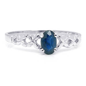 Brand New 1.0 ct GENUINE Natural Sapphire RING in 925 Silver Sz 8