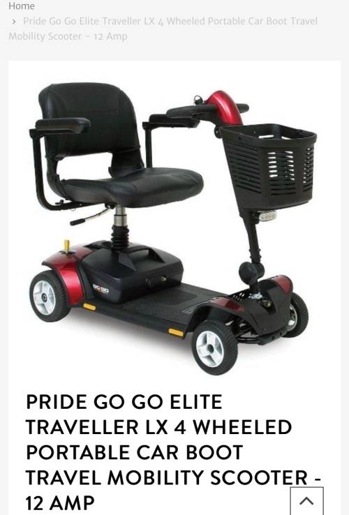 Electric Scooter Go Go Elite Traveler Plus 4 Wheel Portable