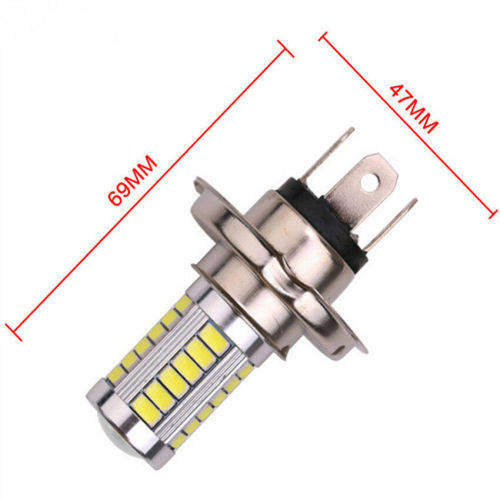 New H4 33 SMD 5630 LED 800LM White Car Signal Headlight Auto Fog Light Bulb Gif