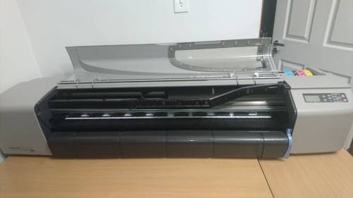 hp designjet 500 plotter 42 inch print size with new ink cartridges