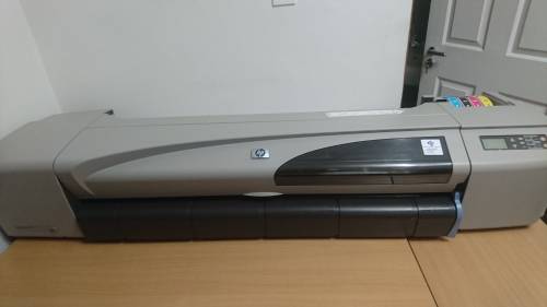 hp designjet 500 plotter 42 inch print size with new ink cartridges