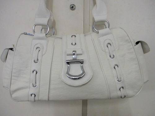 Ladies White  hangbag-size L42cm x H 20cm x Bottom wide 14cm