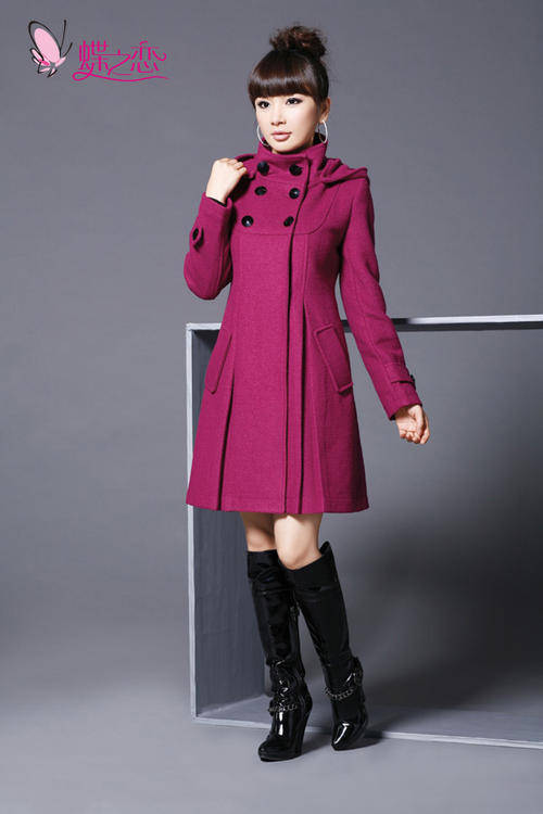 Fashion ladies long length coat woolen fabric - fit for size 32- 34 --check the measurement