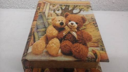 EXTREMELY ADORABLE TEDDY BEAR BOOK BOX. AWESOME HIDING SPACE. REALLY FABULOUS COLLECTORS PIECE!