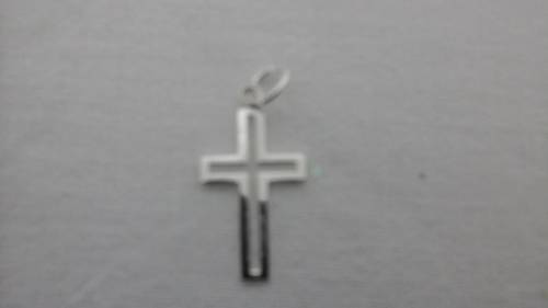 DAINTY CHARM BRACELET STERLING SILVER  CROSS . BRAND NEW