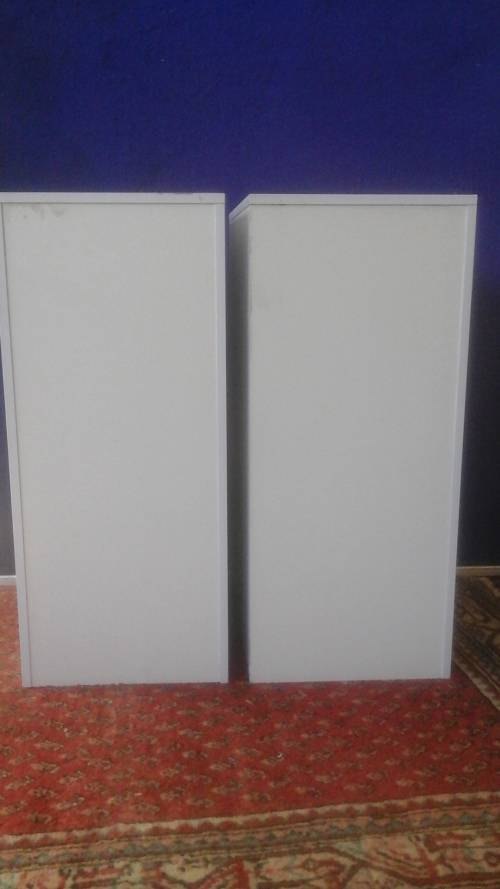 TWO INCREDIBLY TERRIFIC WOODEN PEDESTALS. TOTALLY AWESOME!