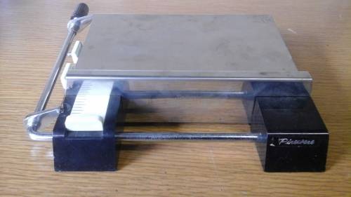 PHENOMENAL VINTAGE PINEWARE CHEESE SLICER. AMAZING PIECE!
