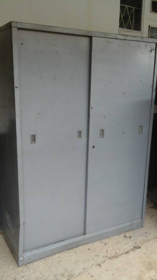 TERRIFIC STEEL CABINET.VERY HANDY AND AWESOME. GREAT FOR GARAGE STORAGE!