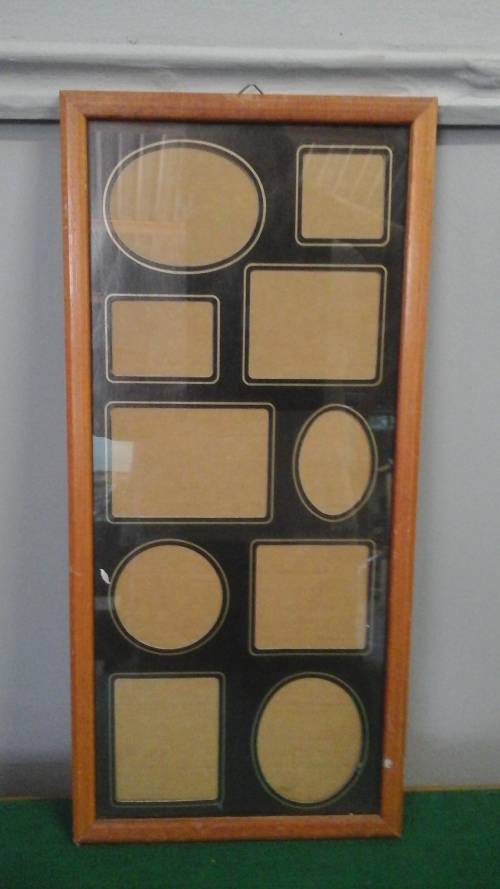 SIMPLY TERRIFIC WOODEN MULTIPLE PICTURE, PICTURE FRAME. FANTASTIC AND FUNCTIONAL PIECE!