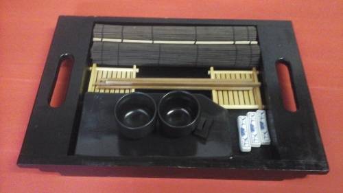 WOW AN AMAZING SUSHI SET. PERFECT FOR THOSE SUSHI LOVERS AND A ROMANTIC MEAL FOR TWO