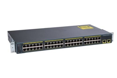 *48 Ports + 2 Gigabit Ports* Cisco Catalyst 2960 (WS-C2960-48TT-L) Managed Switch + Rackmount Kit
