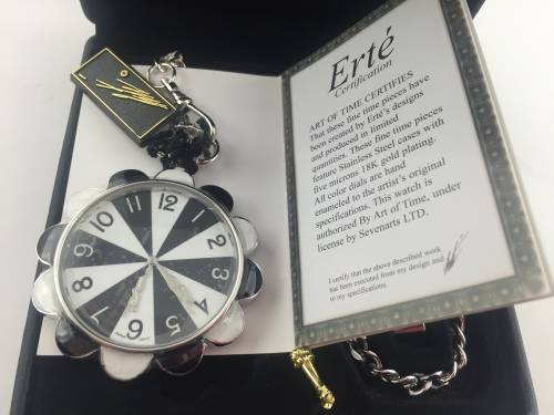 Exquisite Erte Pocket Watch