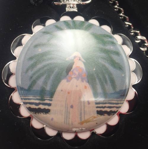 Exquisite Erte Pocket Watch: Riviera Design