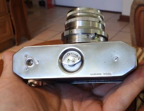 Old Bolex 8mm movie and a small film camera, photos show exact items, sold as pair