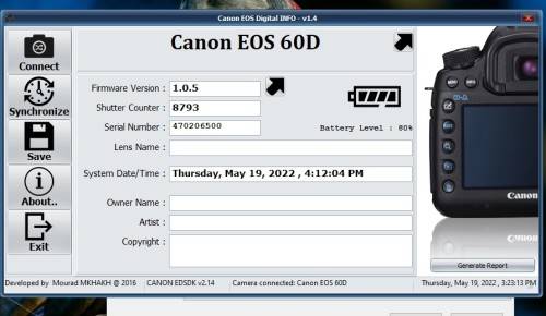 Canon 60D body only with accesories shown in Photo, has some minor signs of ues, good condition,