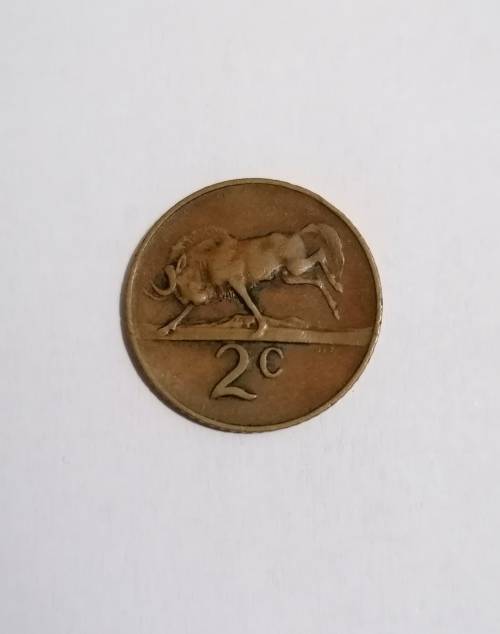 1965 South African 2c coin