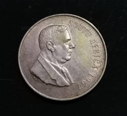 1967 South African R1 coin