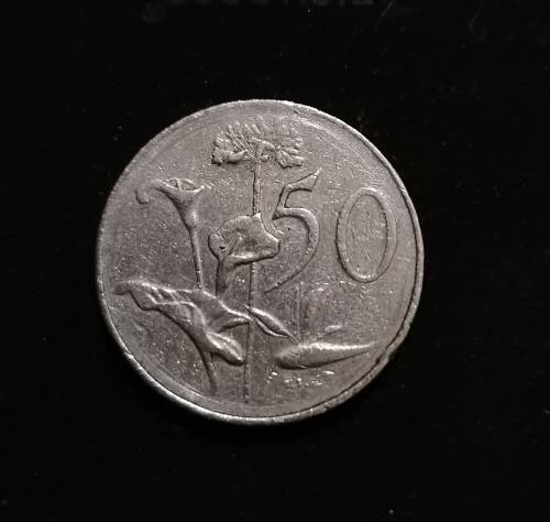 1966 South African 50c coin