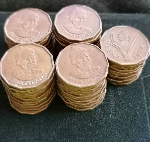 Swazi 1 cent coins