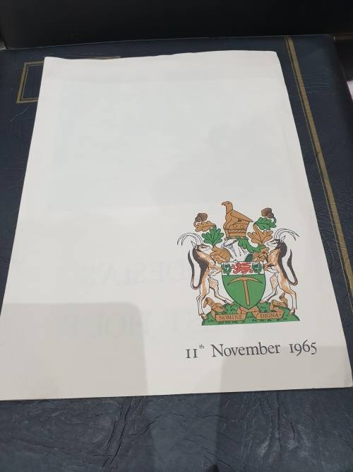 RHODESIA'S FINEST HOUR/THE PRIME MINISTER OF RHODESIA ADDRESSES THE NATION /11th November 1965..RARE