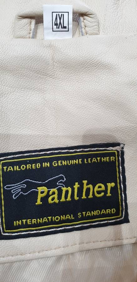 GENUINE LEATHER PANTHER JACKET (UNUSED)4xl...see desc