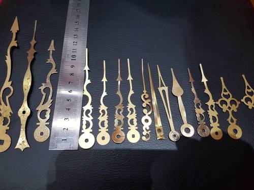 JOB LOT OF 15 VINTAGE CLOCK HANDS