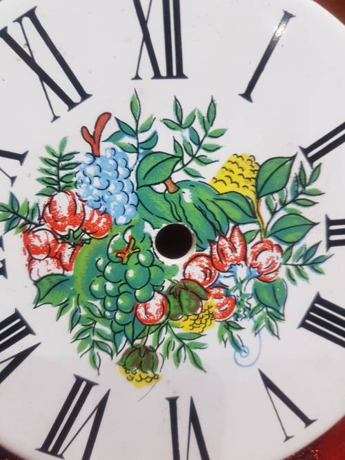 VINTAGE PORCELAIN CLOCK FACE...(UNUSED......ABSOLUTELY BEAUTIFUL)