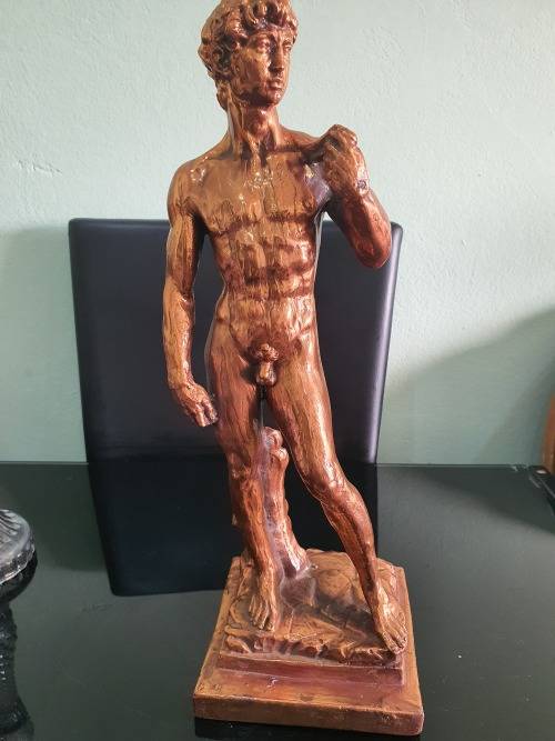 LARGE STATUE OF DAVID RESIN BRONZED