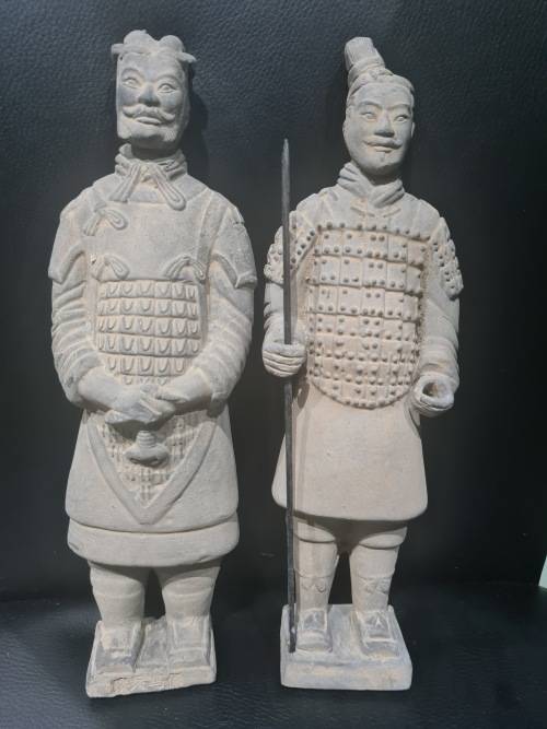 PAIR TEROCOTA WARRIORS...ONE BID