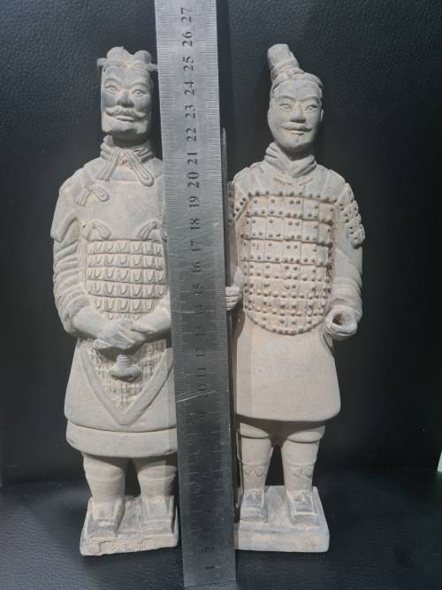 PAIR TEROCOTA WARRIORS...ONE BID