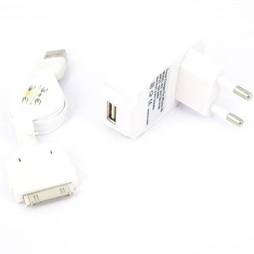 USB Data Cable + AC Charger + Car Charger for iPhone 3G / 3GS / 4G