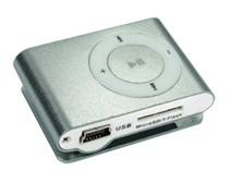 MINI CLIP ON MP3 PLAYER - Silver