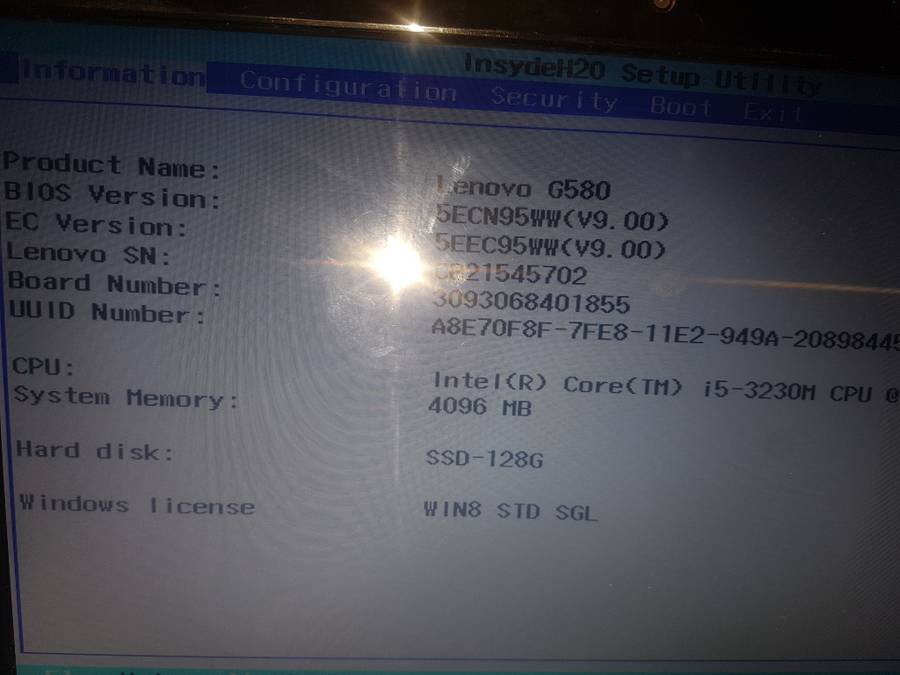 Lenovo G580 Laptop - Please read