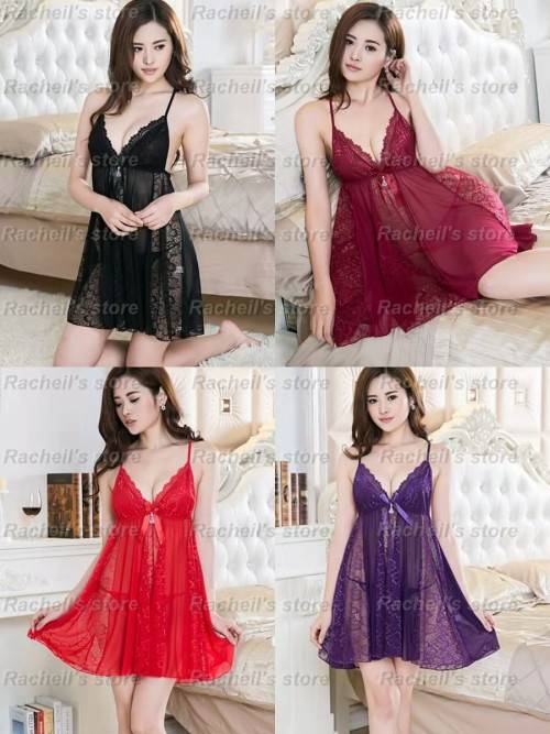 Sexy Lingerie babydoll night dress long dresslace dress#local stock# #fast shipping#