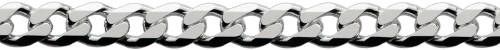 925 Sterling Silver Curb Chain 50cm - Authentic Italian