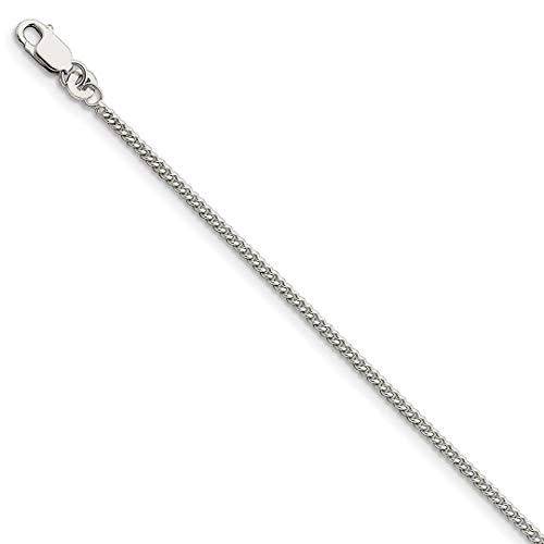 925 Sterling Silver Curb Chain 50cm - Authentic Italian
