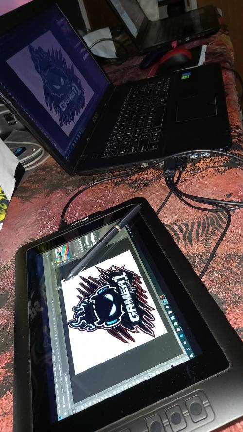 Drawing Digital Graphic colour screen A4