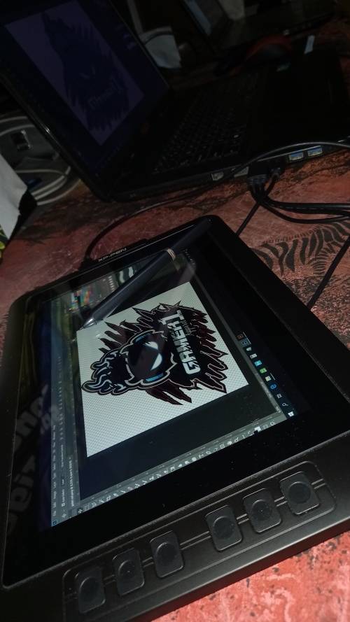 Drawing Digital Graphic colour screen A4