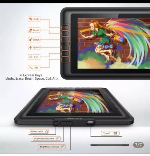 Drawing Digital Graphic colour screen A4