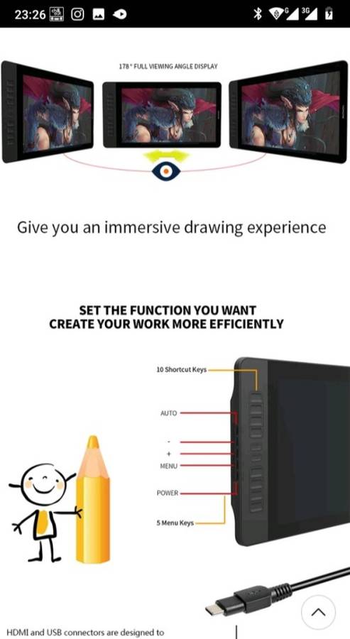 Drawing Tablet 15inch screen, Still new.