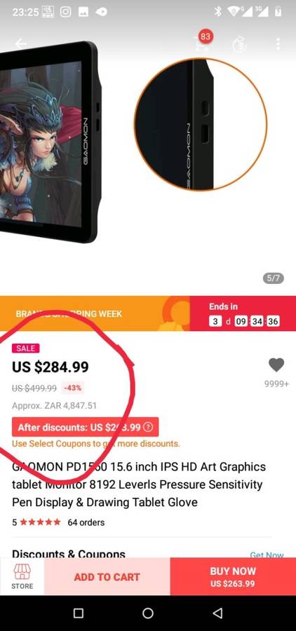 Drawing Tablet 15inch screen, Still new.