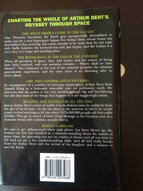 The Hitchhikers Guide to the Galaxy - Trilogy in 5 parts - Douglas Adams (hardcover)