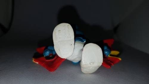 Smurfs 20036 Hang Glider Smurf Flying Wings Vintage Figure Peyo PVC Toy Figurine