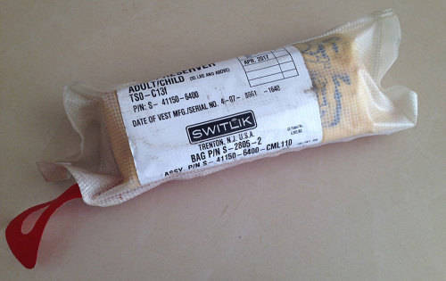 Boeing Aircraft Life Vest from a Boeing 737