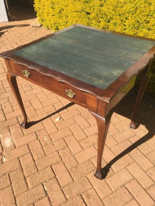 Rare Antique Ball and Claw Card Playing Table