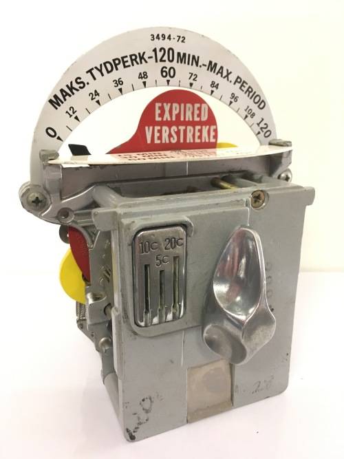 Very Old Duncan Parking Meter Clock and cash boxes from the 60s
