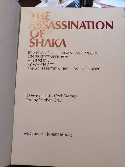 THE ASSASSINATION OF SHAKA -  Cecil Skotnes & Stephen Gray