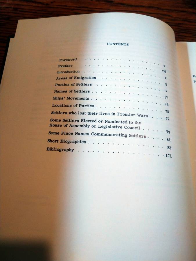 ROLL OF THE BRITISH SETTLERS IN SOUTH AFRICA: Part 1 up to 1826 - E Morse Jones