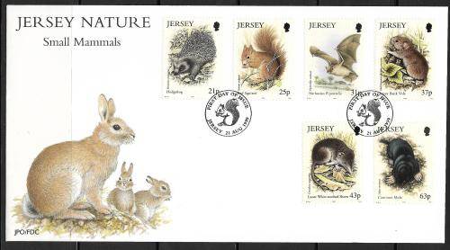Jersey 1999 FDC Small Mammals Cat R120