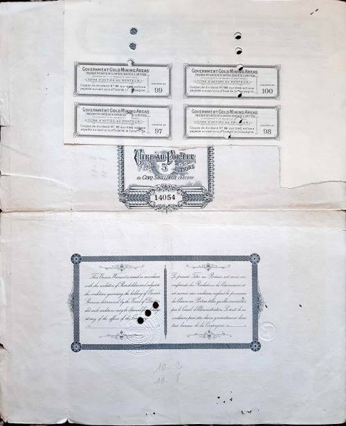 Modderfontein Gold Mining Share Certificate